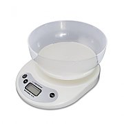 Esperanza EKS007 Kitchen scale with a bowl. White Electronic kitchen scale_2