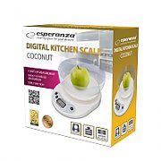 Esperanza EKS007 Kitchen scale with a bowl. White Electronic kitchen scale_3