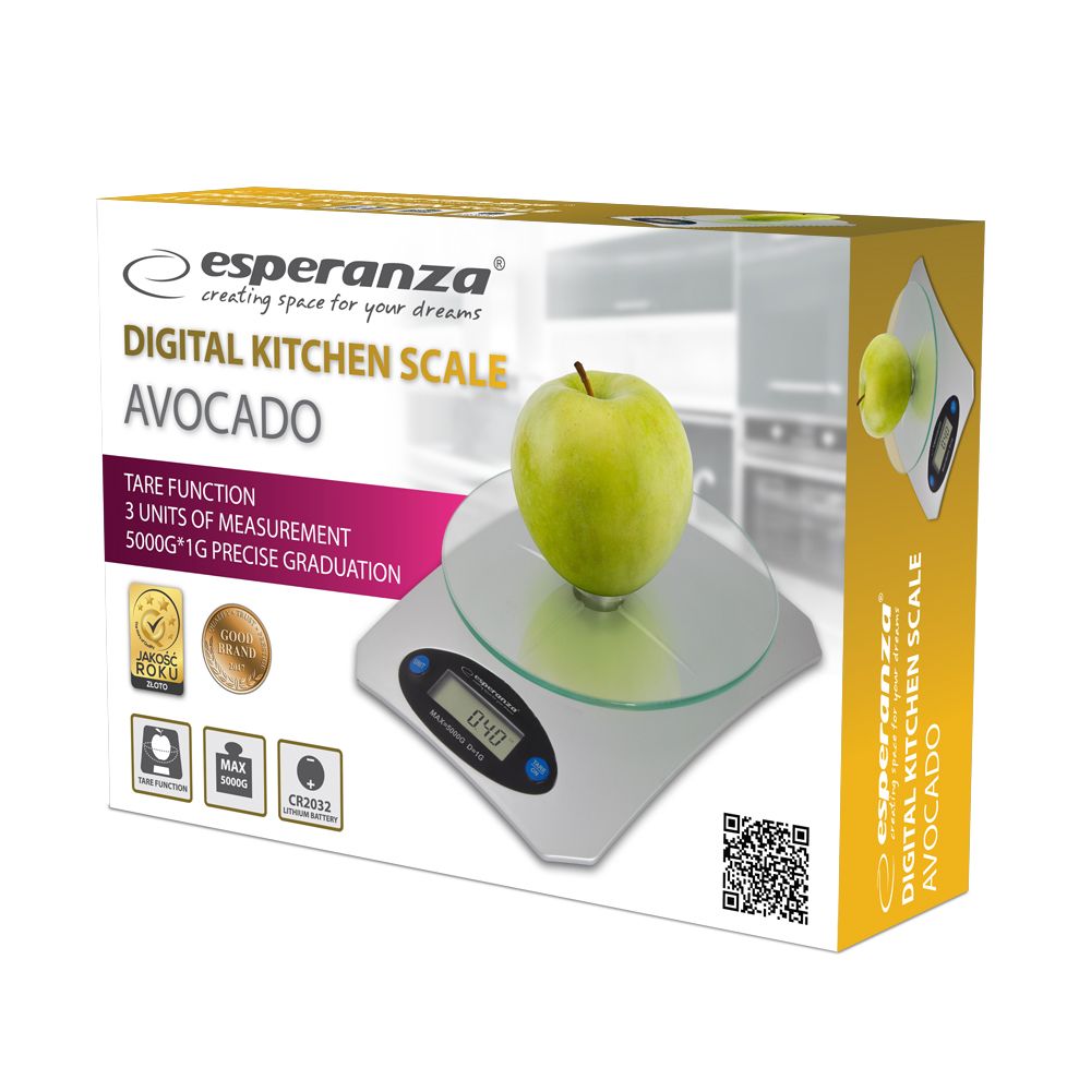 Esperanza EKS006 Electronic kitchen scale Rectangle_3