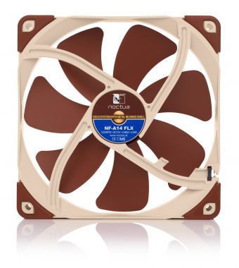 Noctua NOC-NF-A14-FLX computer cooling component Computer case Fan 14 cm Beige, Brown_3