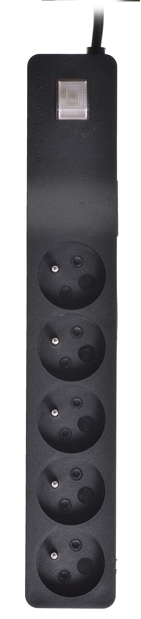 LESTAR 1966008404 power extension 1 m 5 AC outlet(s) Indoor Black_3