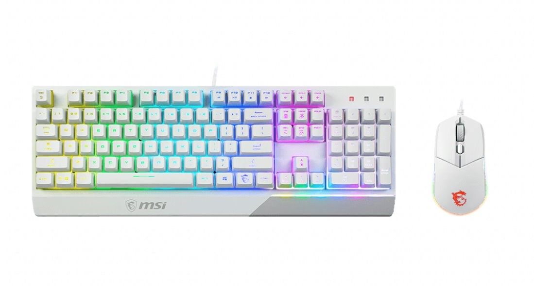 MSI Vigor GK30 Combo USB QWERTY Keyboard + Mouse GM11 White_3