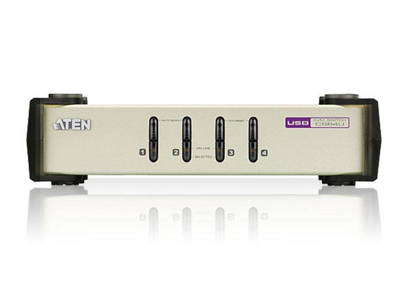 Aten 4-Port USB - PS/2 VGA KVM Switch (KVM Cables included)_3