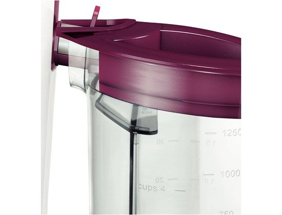 Bosch MES25C0 juice maker Centrifugal juicer Cherry,Transparent,White 700 W_4