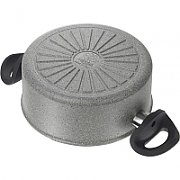 Pot BALLARINI Ferrara with 2 handles and lid Granite 24 CM FERG25D.24D_3