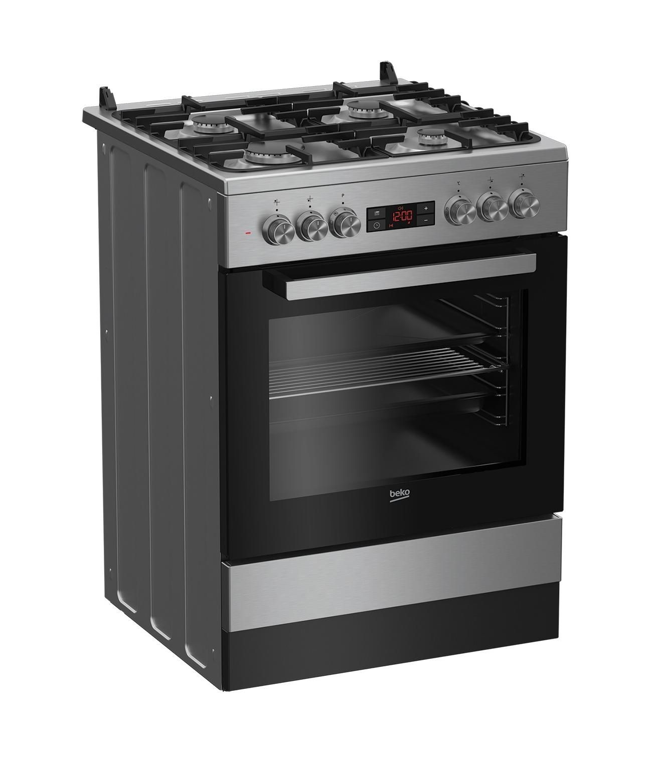 Beko FSM 62332 DXT Freestanding cooker Stainless steel Gas A_2