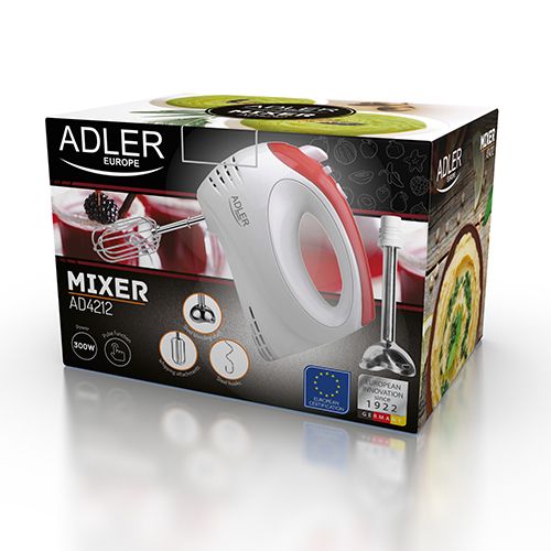 Adler AD 4212 mixer Hand mixer Red,White_5