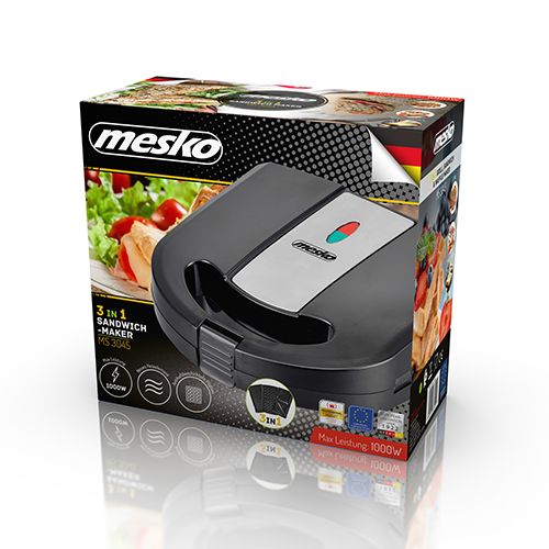 Mesko MS 3045 sandwich maker 1000 W Black_7