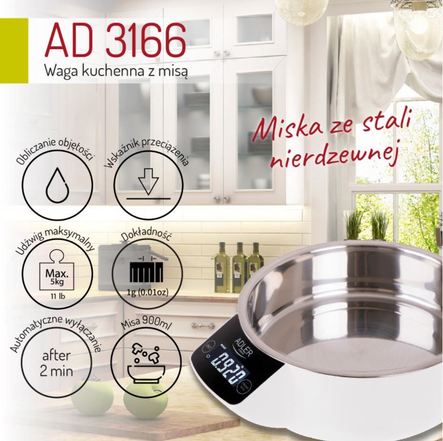 Adler AD 3166 Electronic kitchen scale_4