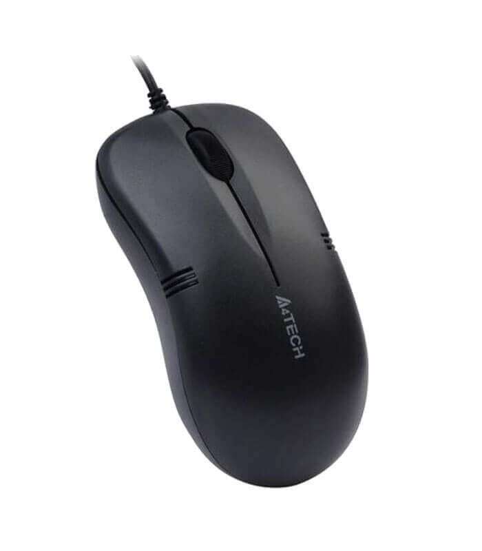 MOUSE A4tech, PC sau NB, cu fir, USB, optic, 1000 dpi, butoane/scroll 3/1, , negru, 