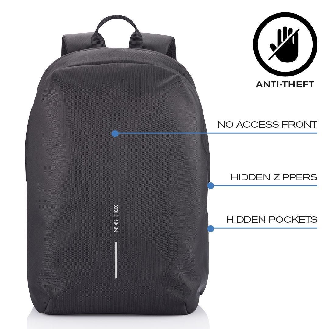 XD DESIGN ANTI-THEFT BACKPACK BOBBY SOFT BLACK P/N: P705.791_18