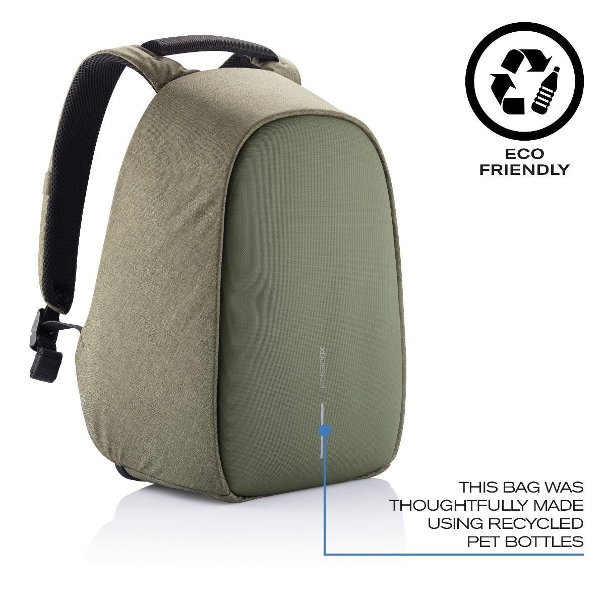 XD DESIGN ANTI-THEFT BACKPACK BOBBY HERO REGULAR GREEN P/N: P705.297_19