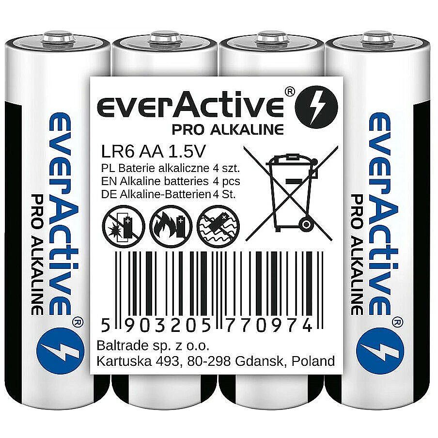 Alkaline batteries everActive Pro Alkaline LR6 AA - 4 pieces_1