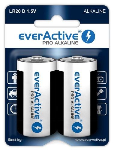 Alkaline batteries everActive Pro Alkaline LR20 D - blister card - 2 pieces_2