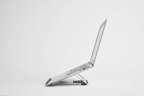 Aluminum portable laptop stand POUT EYES 3 ANGLE grey_2