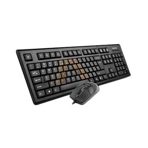 Kit tastatura + mouse A4Tech KRS-8572, USB, negru_1