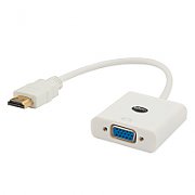 Savio CL-27 video cable adapter VGA (D-Sub) HDMI Type A (Standard) White_1