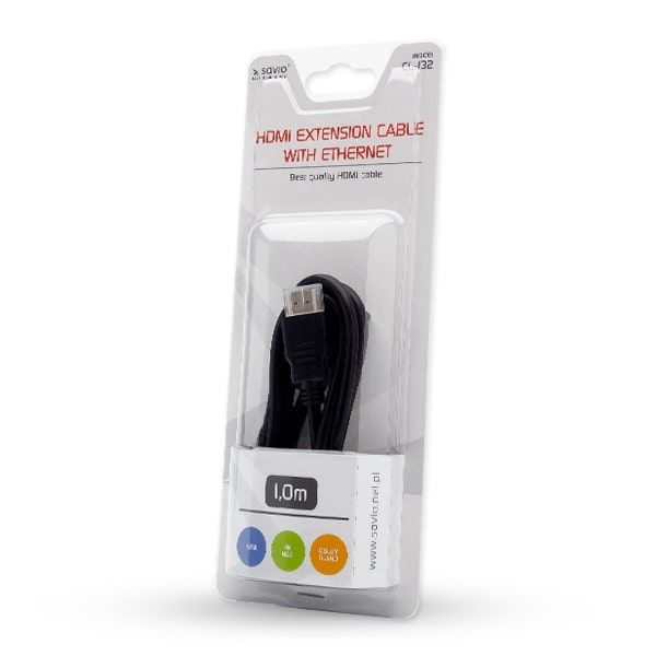 SAVIO HDMI extension cable 1m CL-132_2