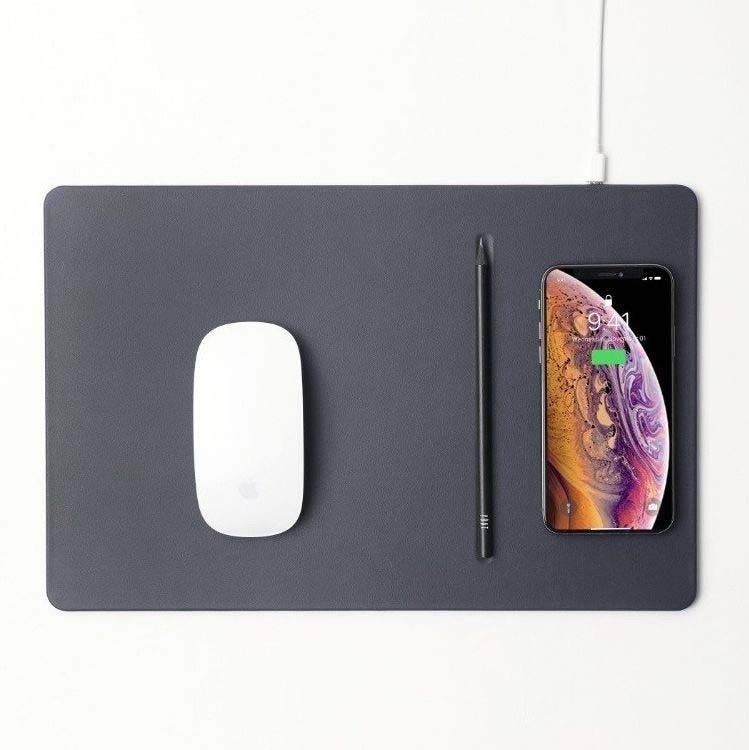 Mouse pad with high-speed wireless charging POUT HANDS 3  PRO dust gray_1
