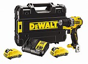 DEWALT DCD701D2-QW Cordless Drill 2x 12V 2Ah XR TSTAK Black, Yellow_1