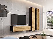 Cama TV stand VIGO 140 30/140/40 black/wotan oak
