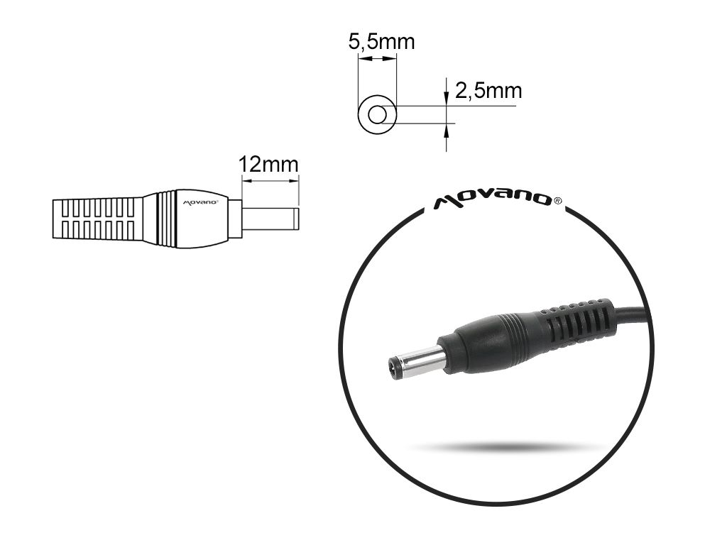 notebook charger mitsu 19v 3.95a (5.5x2.5) - toshiba, compaq, hp, asus_2