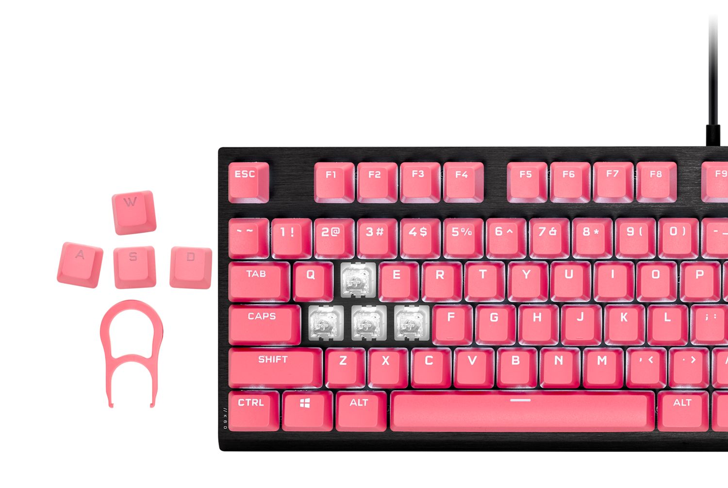 PBT DOUBLE-SHOT PRO Keycap Mod Kit, Rogue Pink_17