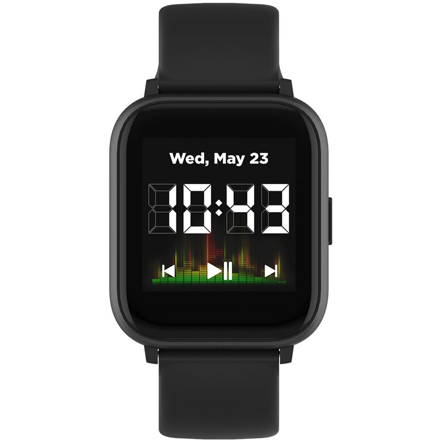 Smart watch, 1.4inches IPS full touch screen, with music player plastic body, IP68 waterproof, multi-sport mode, compatibility with iOS and android, , Host: 42.8*36.8*10.7mm, Strap: 22*250mm, 45g_1