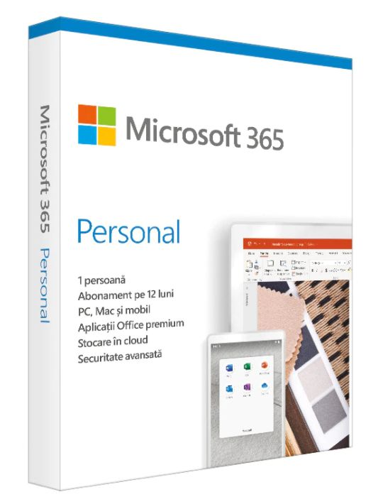 Licenta Cloud Retail Microsoft 365 Personal English Subscriptie 1 an Medialess P8_1