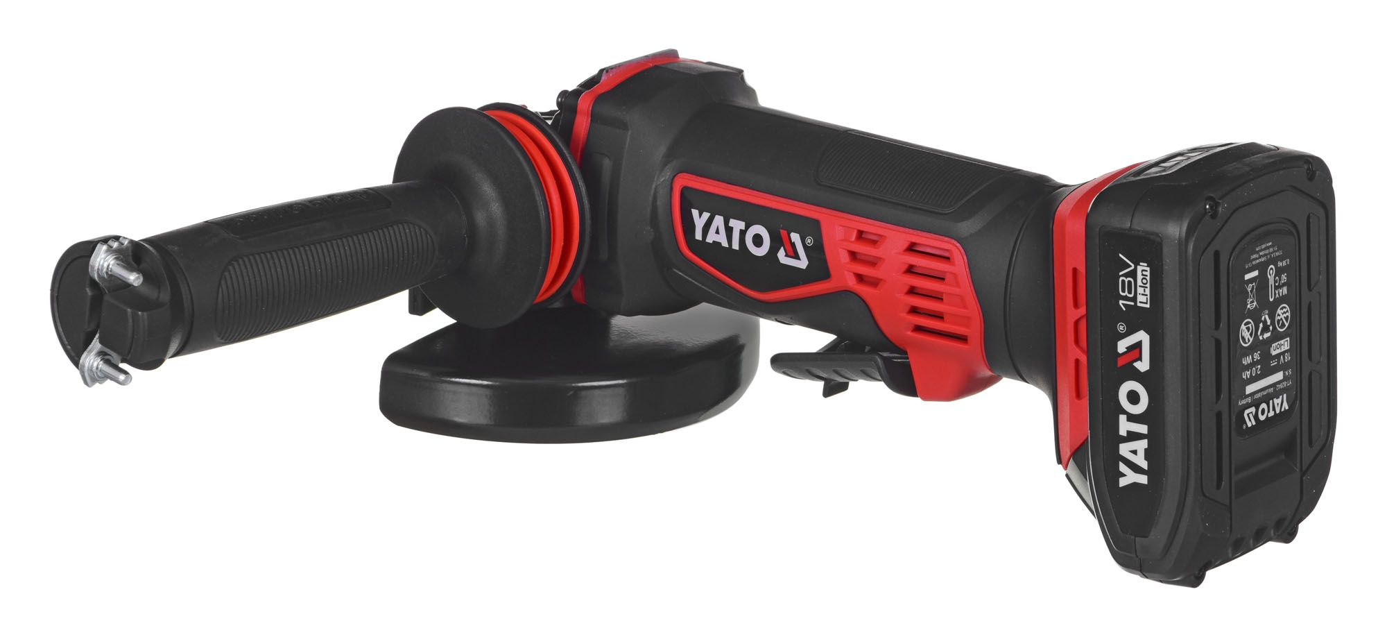 Yato YT-82826 angle grinder 125 mm 18 V Black, Red_13