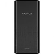 CANYON  PB-2001 Power bank 20000mAh Li-poly battery, Input 5V/2A , Output 5V/2.1A(Max), 144*69*28.5mm, 0.440Kg, Black_1