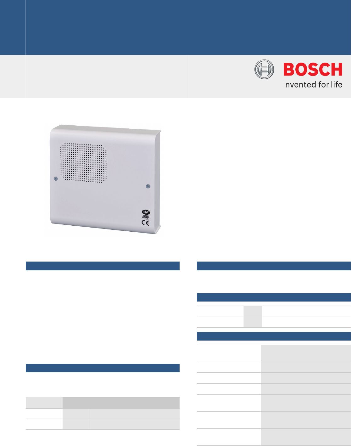 FIRE ALARM ACC SIREN OUTDOOR/IUI-SIR-OD BOSCH_2