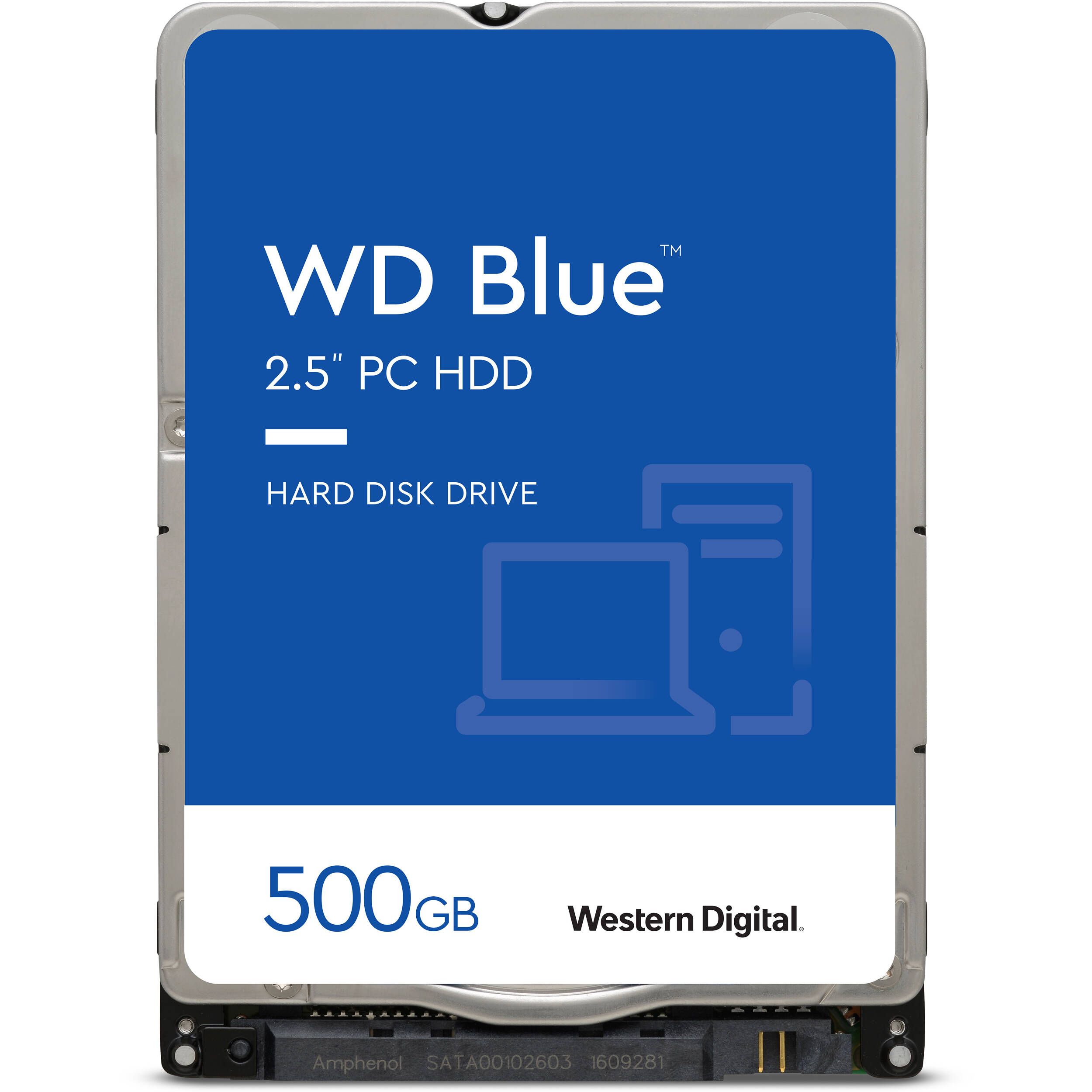 HDD Mobile WD Blue (2.5'', 500GB, 128MB, 7200 RPM, SATA 6Gbps)_1