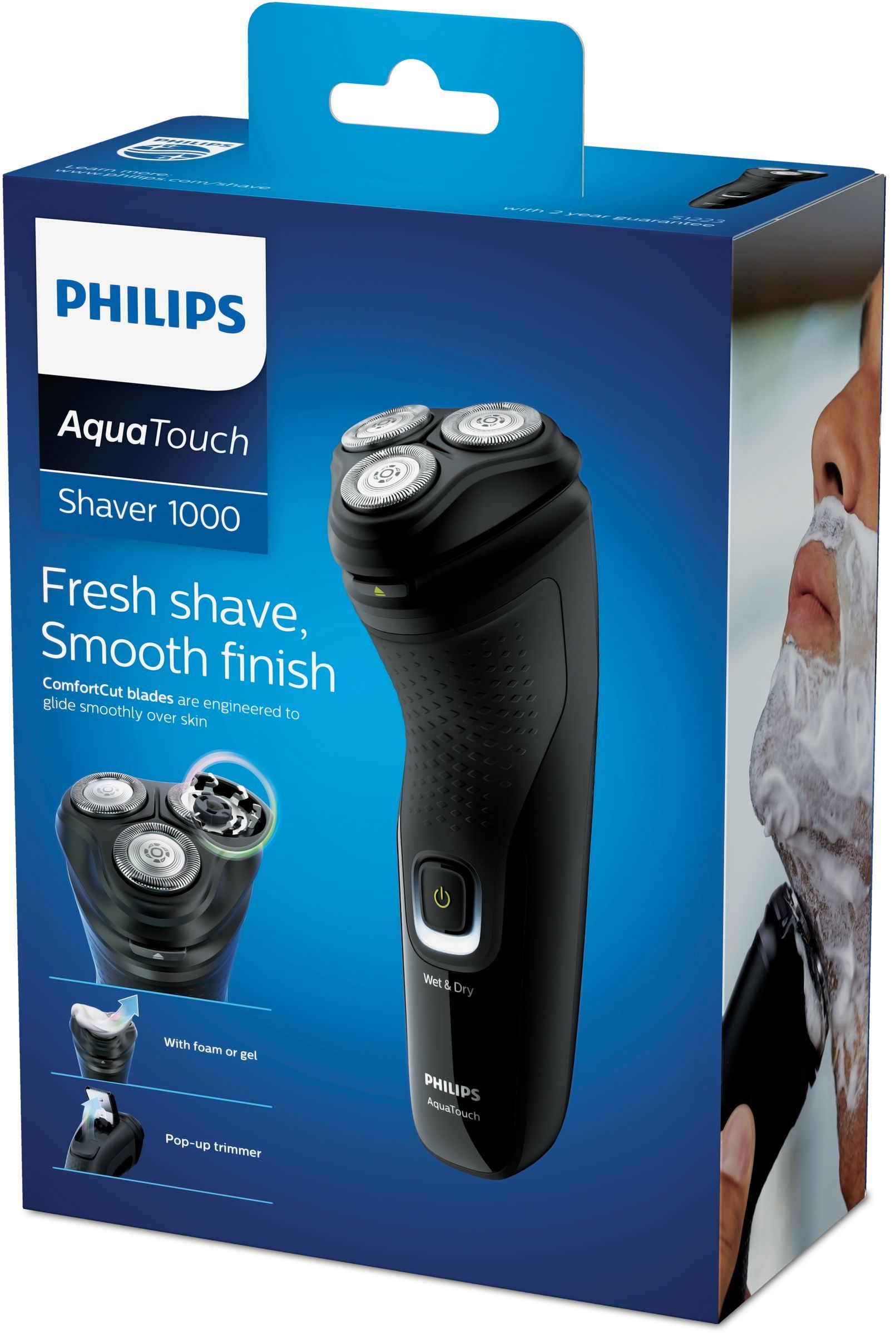 Philips 1000 series S1223/41 men's shaver Rotation shaver Trimmer Black_2