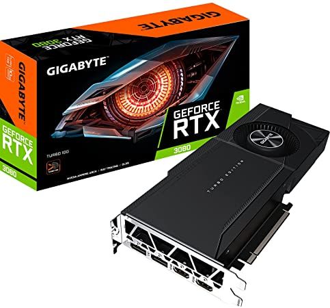 GIGABYTE Video Card NVidia GeForce RTX 3080 TURBO 10G, 1710 MHz, 19000 MHz, GDDR6X, 320 bit, 760 GB/s, PCI-E 4.0 x 16, LHR_1