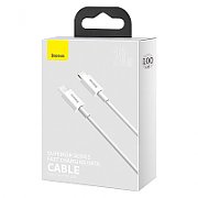 CABLU alimentare si date Baseus Superior, Fast Charging Data Cable pt. smartphone, USB Type-C la Lightning Iphone PD 20W, 1m, alb  CATLYS-A02  (include TV 0.06 lei)
