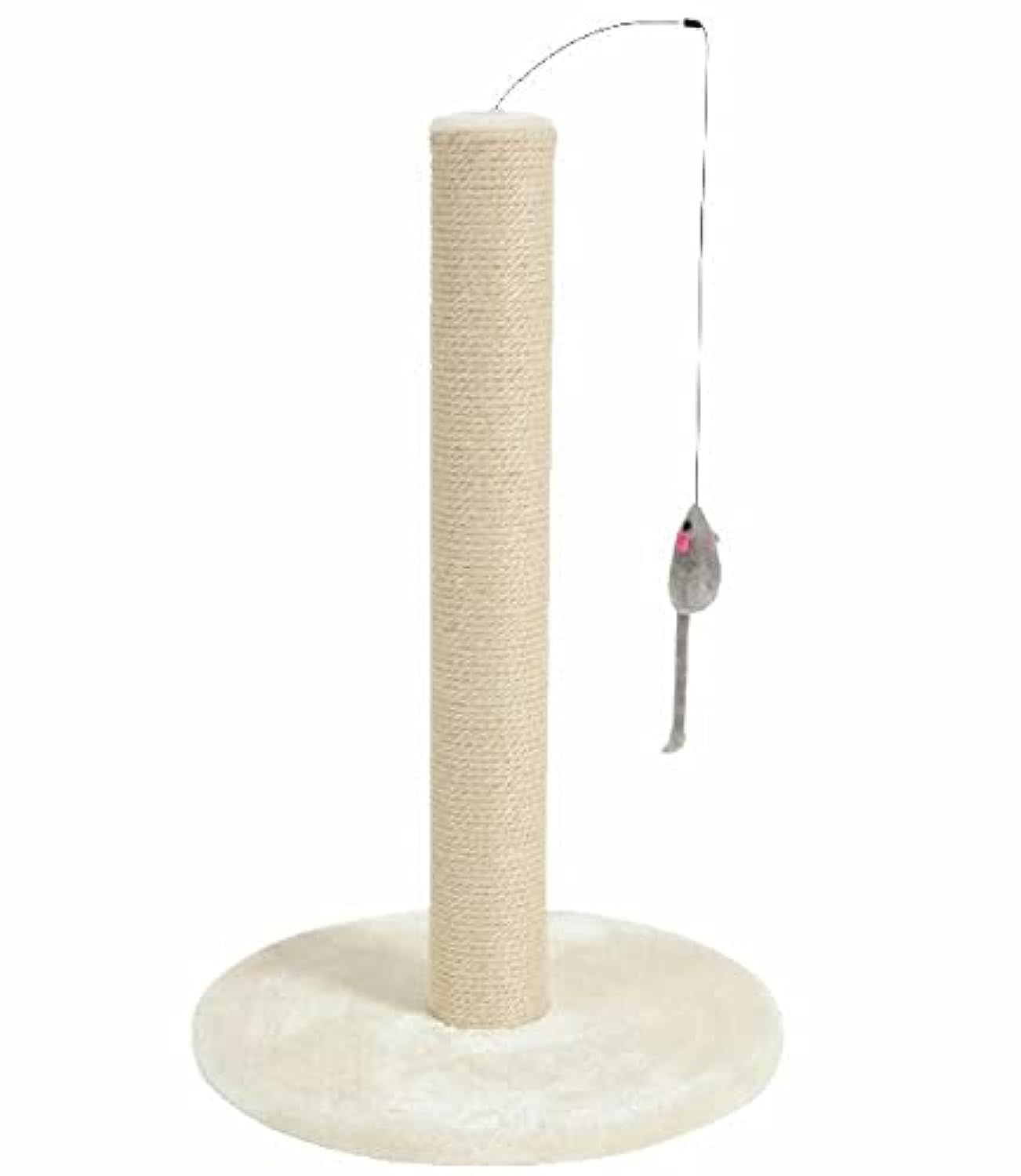 Zolux Cat scratching post with toy - beige_1