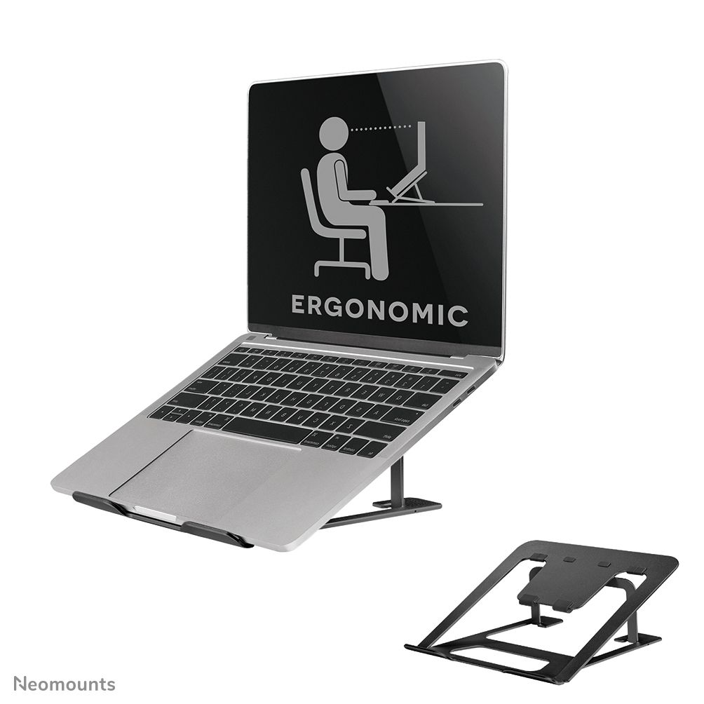 Neomounts by Newstar NSLS085BLACK foldable laptop stand for 10-17