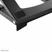 Neomounts by Newstar NSLS075BLACK Foldable Laptop Stand - Black  Specifications General Min. screen size*: 10 inch Max. screen size*: 15 inch Min. weight: 0 kg Max. weight: 5 kg Desk mount: Stand  Functionality Type: Tilt Width: 25,5 cm Depth: 25,5 cm Height: 3,5 cm Height adjustment: Manual_19