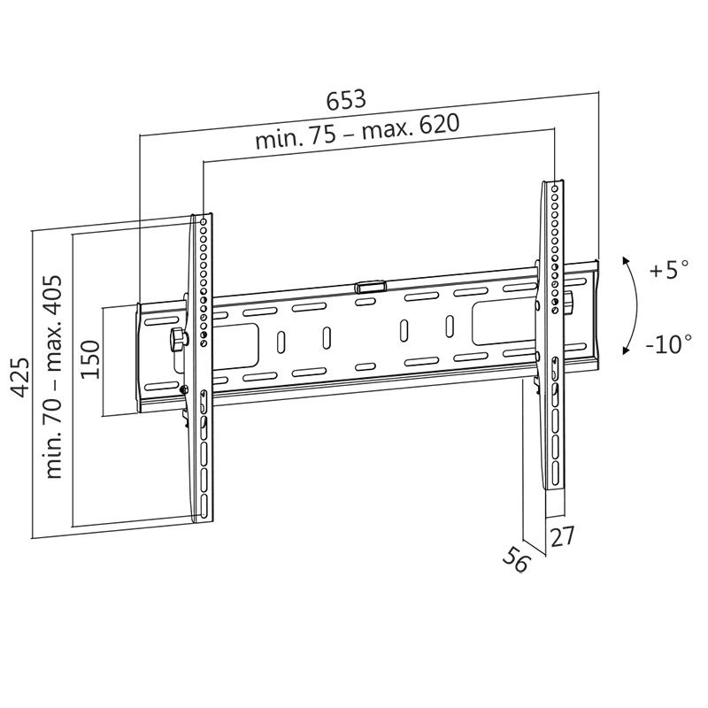 Suport Proiector pentru tavan, Neomounts by Newstar BEAMER-C80, 8-15 cm, suporta pana la 15kg, alb_2