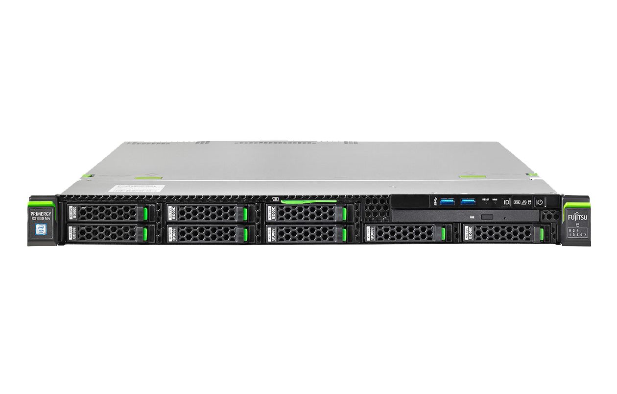 Server Fujitsu Primergy RX1330 M4 Rack 1U Intel Xeon E-2224, 4C / 4T, 3.4 GHz base, 4.6 GHz turbo, 8 MB cache, 71 W, 1 x 16 GB DDR4, Fara HDD, 4 x LFF, 264 W_2