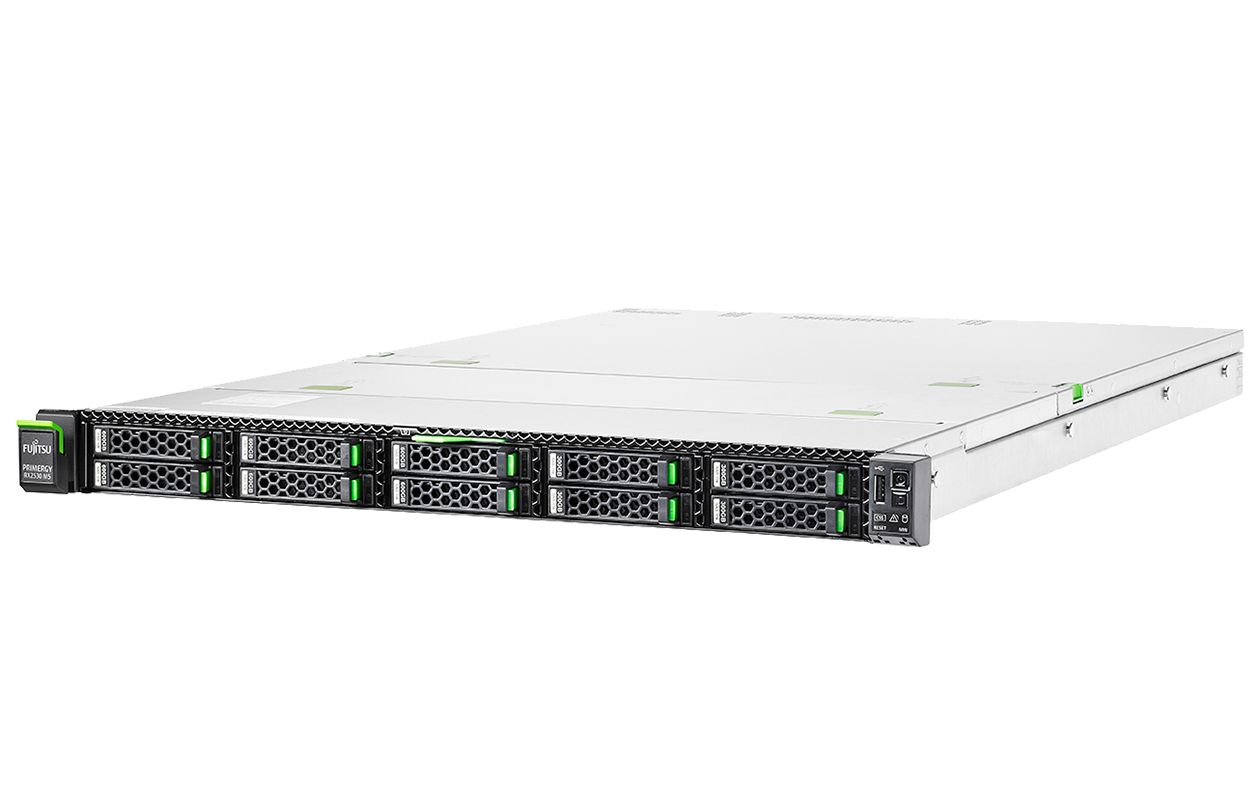 Server Fujitsu Primergy RX2530 M5 Rack 1U Intel Xeon Silver 4208, 8C / 16T, 2.1 GHz base, 3.2 GHz turbo, 11 MB cache, 1 x 16 GB, Fara HDD, 8 x SFF, 450 W_1