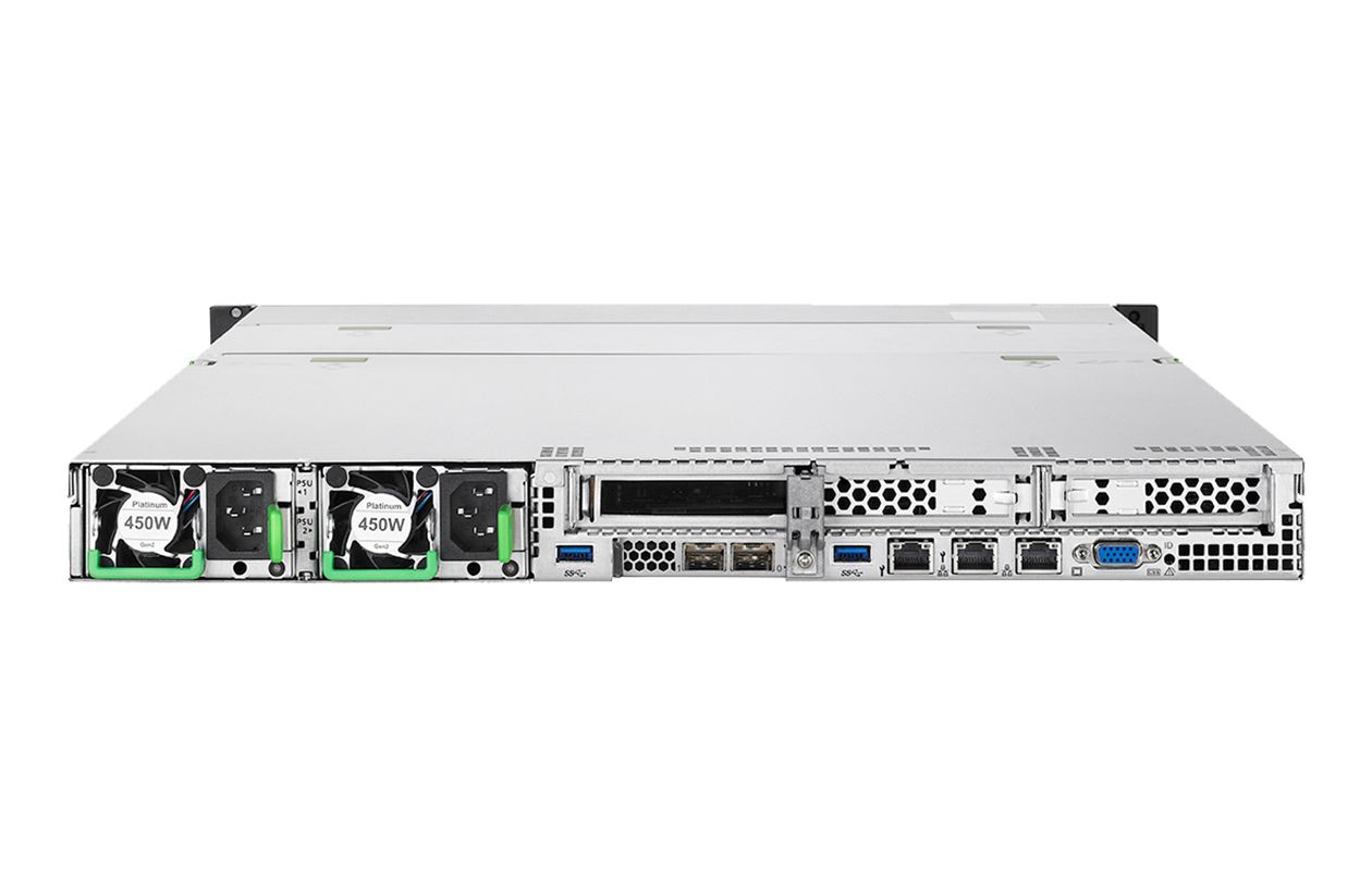 Server Fujitsu Primergy RX2530 M5 Rack 1U Intel Xeon Silver 4208, 8C / 16T, 2.1 GHz base, 3.2 GHz turbo, 11 MB cache, 1 x 16 GB, Fara HDD, 8 x SFF, 450 W_3