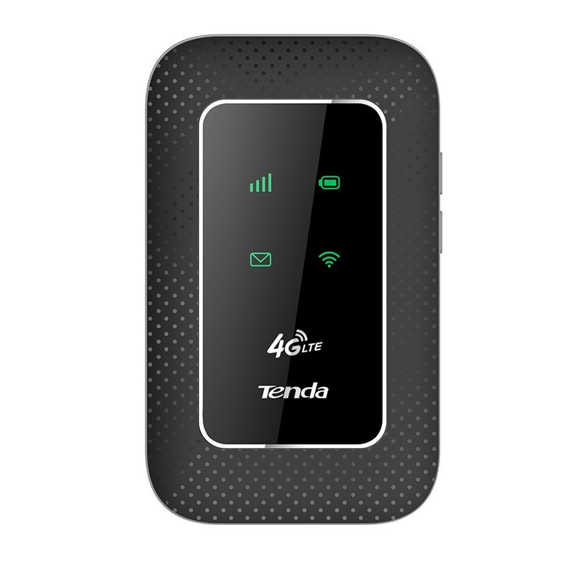 TENDA 4G180 mobile WIFI pocket hot spot, 3G/4G, 2.4 Ghz, LTE CAT.4, Max 4G speed: DL:150Mbps, UL:50Mbps, Wi-Fi standards: 802.11b/g/n, Wi-Fi speed 2.4GHz:150Mbps, 1 × Micro USB port, 1 × Micro SD slot, 1 × Micro SIM slot, 2 Internal 4G/3G Antennas, 2 Internal Wi-Fi Antennas, battery life: up to 10h._3