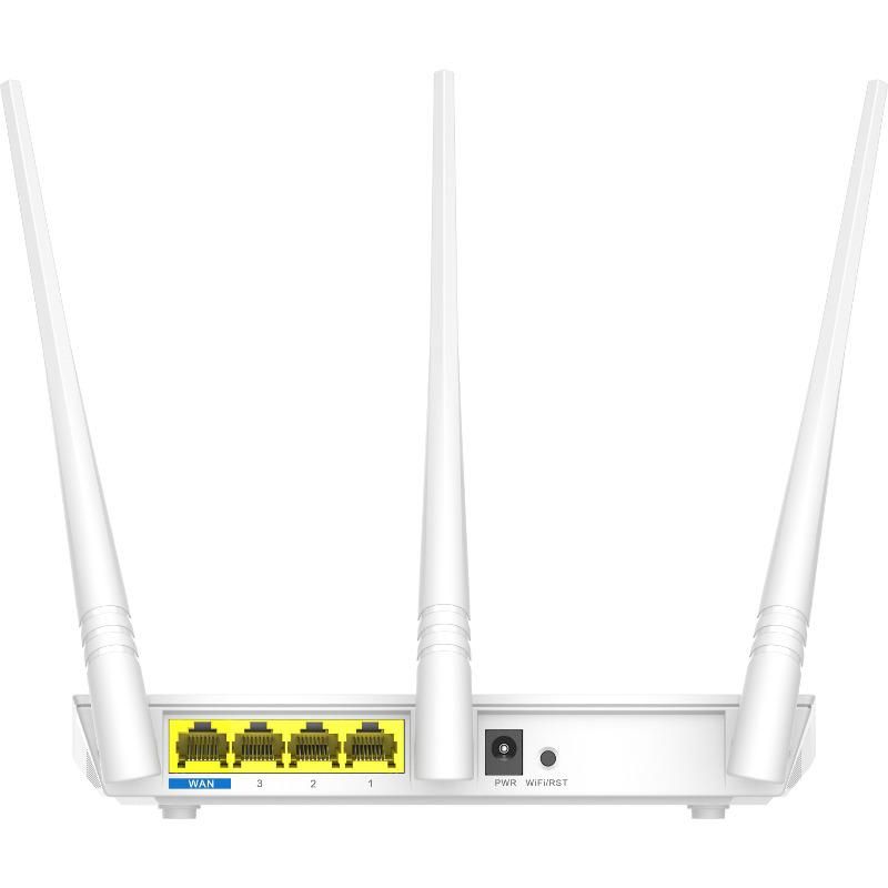 Router Wireless TENDA F3, 3 antene fixe (3*5dbi), 1 port WAN 10/100Mbps autonegociere; 3 port-uri LAN 10/100Mbps autonegociere, IEEE802.11/b/g/n, 1 buton Reset/WPS, 22.4GHz, DC 9V 600mA_3