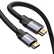 CABLU video Baseus HD Series, HDMI (T) la HDMI (T), rezolutie maxima 4K UHD (3840 x 2160) la 30 Hz, conectori auriti, 5m, negru 