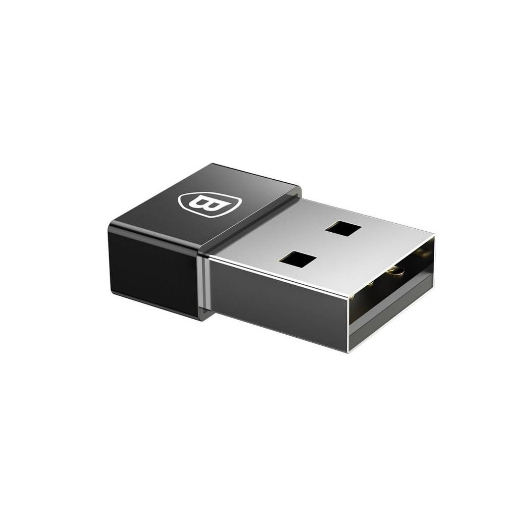 ADAPTOR Baseus Mini OTG, USB Type-C(T) to USB 3.0(M), corp metalic, negru 