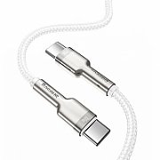 CABLU alimentare si date Baseus Cafule Metal, Fast Charging Data Cable pt. smartphone, USB Type-C la USB Type-C 100W, brodat, 2m, negru 