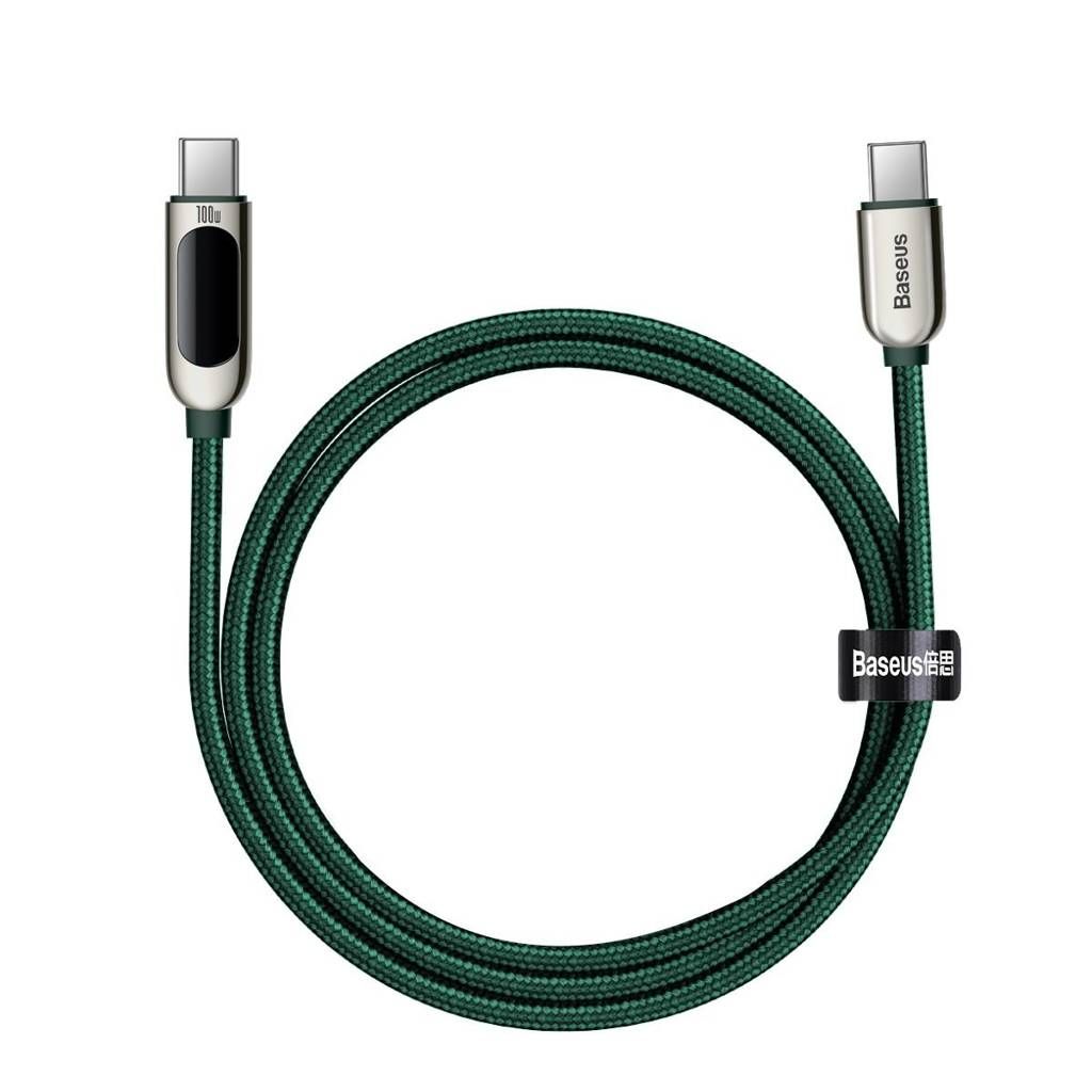 CABLU alimentare si date Baseus High Density Braided, Fast Charging Data Cable pt. smartphone, USB Type-C la Lightning Iphone PD 20W, brodat, 1m, alb 