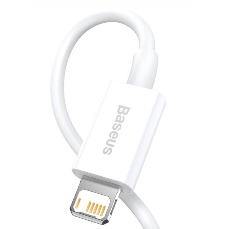 CABLU alimentare si date Baseus Superior, Fast Charging Data Cable pt. smartphone, USB la Lightning Iphone 2.4A, 1.5m, alb 